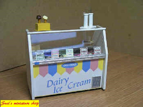 1:12 scale dolls house miniature handmade ice cream equipment 2 to choose from.