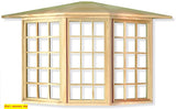 1:12 scale dolls house miniature selection of wooden  windows 5 to choose from.