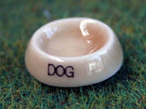 12th scale dollshouse miniature dog bowls