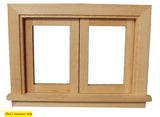 1:12 scale dolls house miniature selection of wooden  windows 5 to choose from. (set 2)