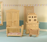 12th scale dollshouse miniature 5 piece nursery set