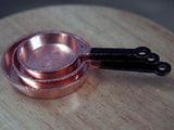 12th scale dollshouse miniature frying pan set