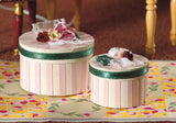 12th scale dollshouse miniature hat boxes