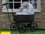 1:12  scale dollhouse miniature babies prams assorted styles.