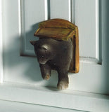 1:12 scale dollhouse miniature digging dog cat and catflap