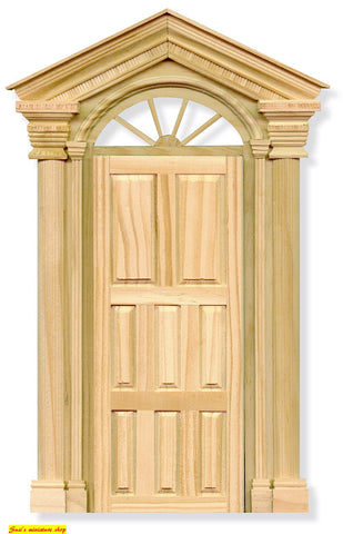 1:12 scale dolls house miniature selection of wooden  doors 4 to choose from.