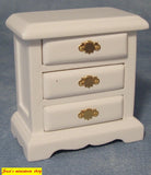 1:12 scale dollhouse miniature bedside cabinet with draws