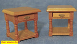 1:12 scale dollhouse miniature pairs of bedside cabinets