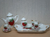 12th scale dollshouse miniature tea set on a tray