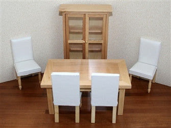 12th scale dollshouse miniature modern dining room set