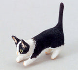 12th scale dollhouse miniature kitten playing