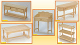 1:12 scale dollshouse miniature  small tables 5 to choose from