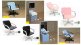 1:12 dolls house miniature modern hairdressers basins & chairs 8 to choose from.