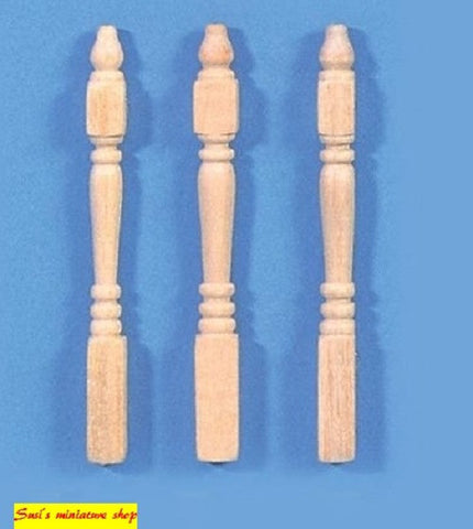 12th scale dollhouse miniature D.I.Y spindles