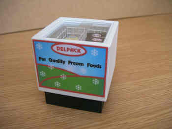 12th scale dollshouse miniature modern frozen food freezer