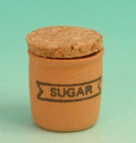 1/12 scale dollshouse miniature real terracotta/stone handmade sugar jars