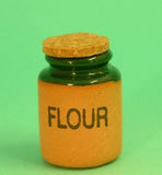 1/12 scale dollshouse miniature real terracotta/stone handmade flour  jars