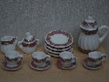 1:12 scale dolls house miniature pretty tea set 7 to choose from .