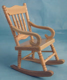 1/12 scale dollhouse miniature rocking chair