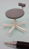 1:12 dolls house miniature modern dental chair/stools 2 to choose from. (NOT REAL)