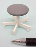 1:12 dolls house miniature modern dental chair/stools 2 to choose from. (NOT REAL)