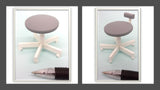 1:12 dolls house miniature modern dental chair/stools 2 to choose from. (NOT REAL)