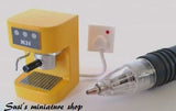 12th scale dollhouse miniature a modern handmade espresso machine various colours