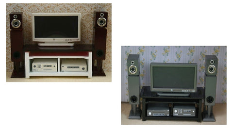 12th scale dollshouse miniature home entertainment system