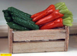 12th scale dollhouse miniature crates of vegetables