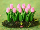 1:12 scale dolls house miniature flower beds in earth 4  to choose from.