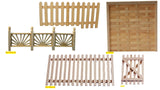 1:12 scale dolls house miniature selection of  garden fencing 5 items choose.