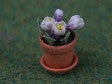1:12 scale dollhouse miniature flower pots and flowers