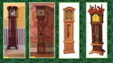 1:12  scale dollhouse miniature grandfather clock