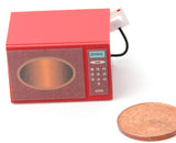 12th scale dollhouse miniature modern non opening microwave in different colours