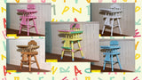 12th scale dollshouse miniature babies high chair various colours