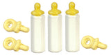 12th scale dollhouse miniature baby bottles and dummies