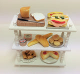 1:12  scale dollshouse miniature handmade O.O.A.K. bakery  shelves 2 to choose from.