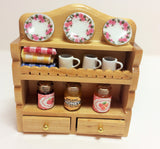 1:12 scale dollshouse miniature O.O.A.K. dressed  kitchen wall dresser 4 to choose from