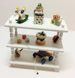 1:12 scale dolls house miniature handmade O.O.A.K toy  shelves 3 to choose.