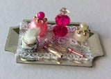 1:12 scale dolls house miniature O.O.A.K handmade dressing table tray 7  to choose from.