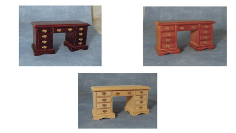 1/12 scale dollshouse miniature kneehole desk 3 choices