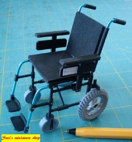 1:12 dolls house miniature modern wheelchair 2 to choose (NOT REAL)