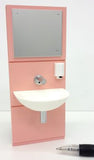 1:12 scale dolls house miniature modern wall mounted handwash basin in 3 colours.