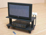 1/12 dollshouse miniature modern widescreen TV on a stand