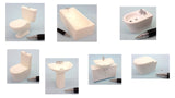 1:12 dolls house miniature modern white bathroom fixtures 7 to choose from.