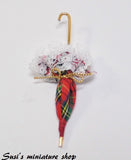 12th scale dollshouse miniature parasol