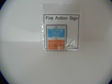 1/12 dollshouse miniature modern health and safety signs