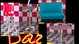 12th scale dollhouse miniature  modern diner furniture variants to choose from
