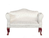 12th scale dollshouse miniature Queen Anne 2 seater sofa