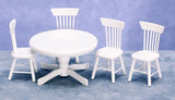 1/12 scale dollhouse miniature kitchen table and chairs